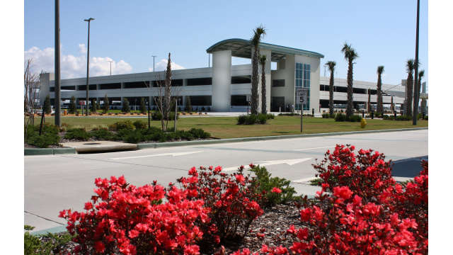 Parking garage at the Gulfport-Biloxi International Airport