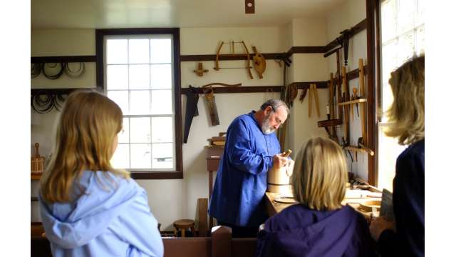 Woodworker at Shaker Village of Pleasant Hill