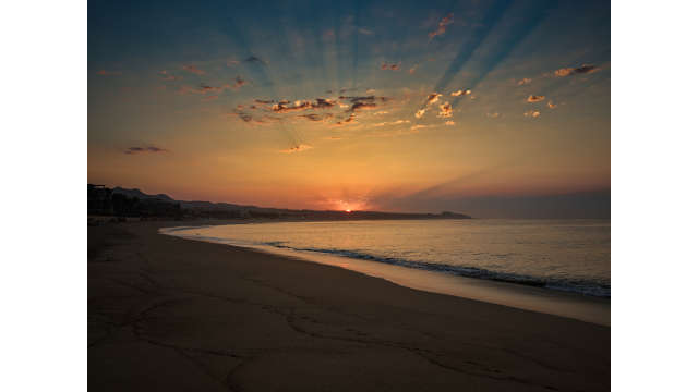 Medano beach sunset