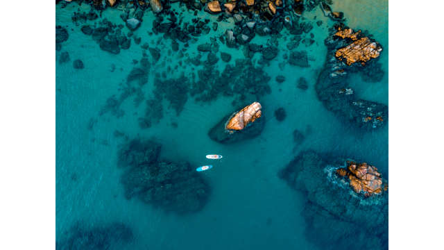 Paddleboarding Aerial Photo
