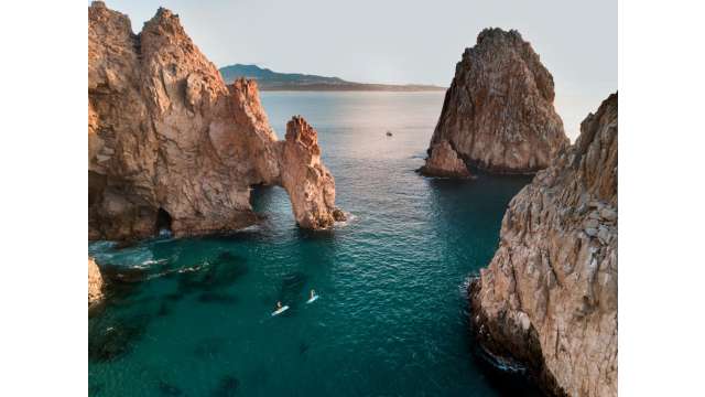 Vista desde el aire del Arco en Cabo San Lucas
