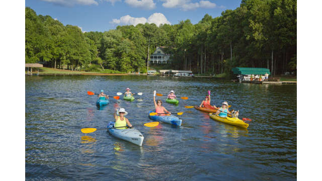 Kayaking on Lake Sinclair