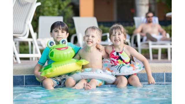 Kids Playing in the pool