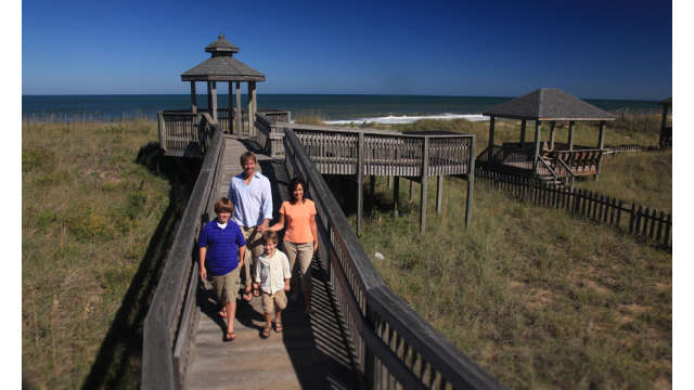 Family at Beach Access