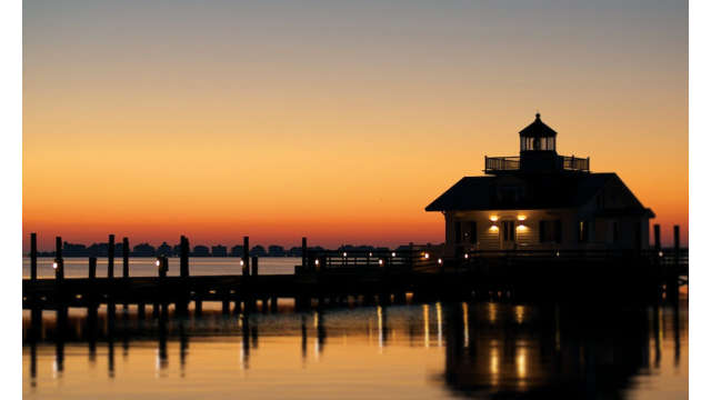 Roanoke Island Marshes Lighthouse Sunset
