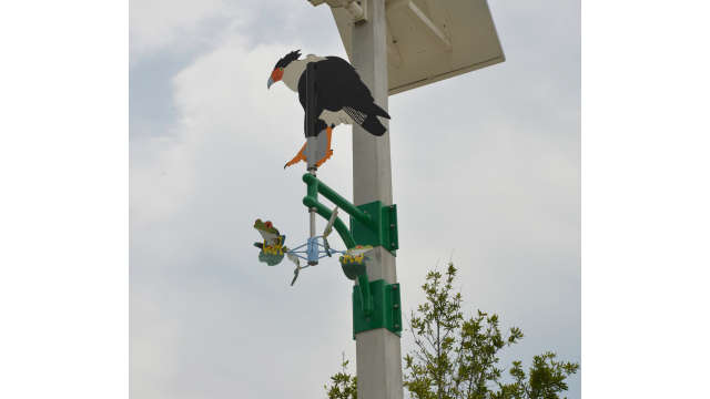 Photo of public artwork, Caracara wind vane