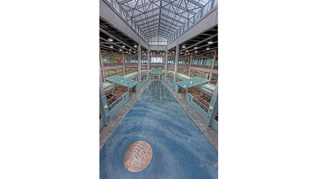 Photo of public artwork, Forces of Nature Terrazzo Floor
