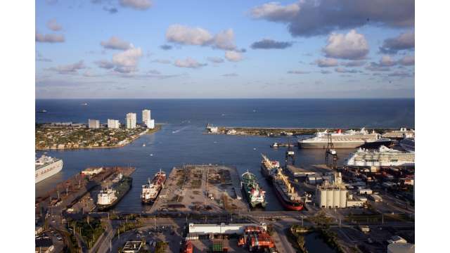 Busy petroleum docks