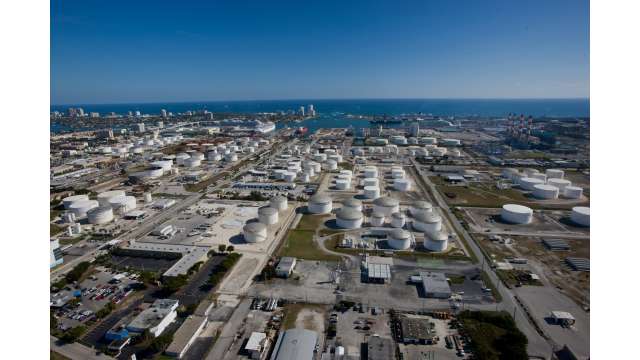 Petroleum tank farm