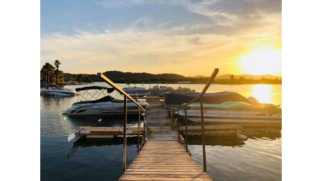 Fisher's Landing Dock at Sunset