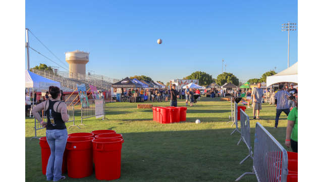 Giant Beer Pong at Rio de Cerveza Brew Fest in Yuma, Arizona