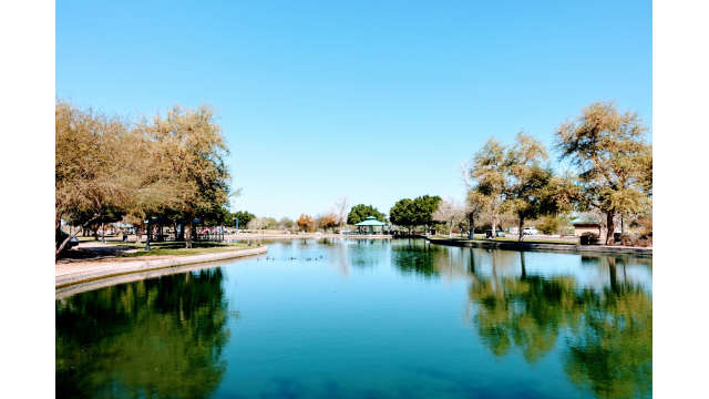 West Wetlands pond ramada