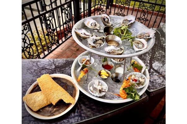 Gulf Seafood Tower at White Pillars Restaurant and Lounge