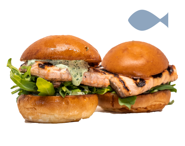 scales shells salmon sliders