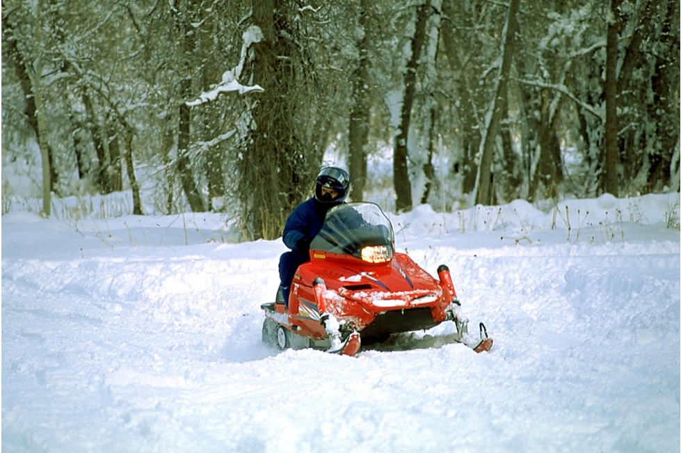 Snowmobiling