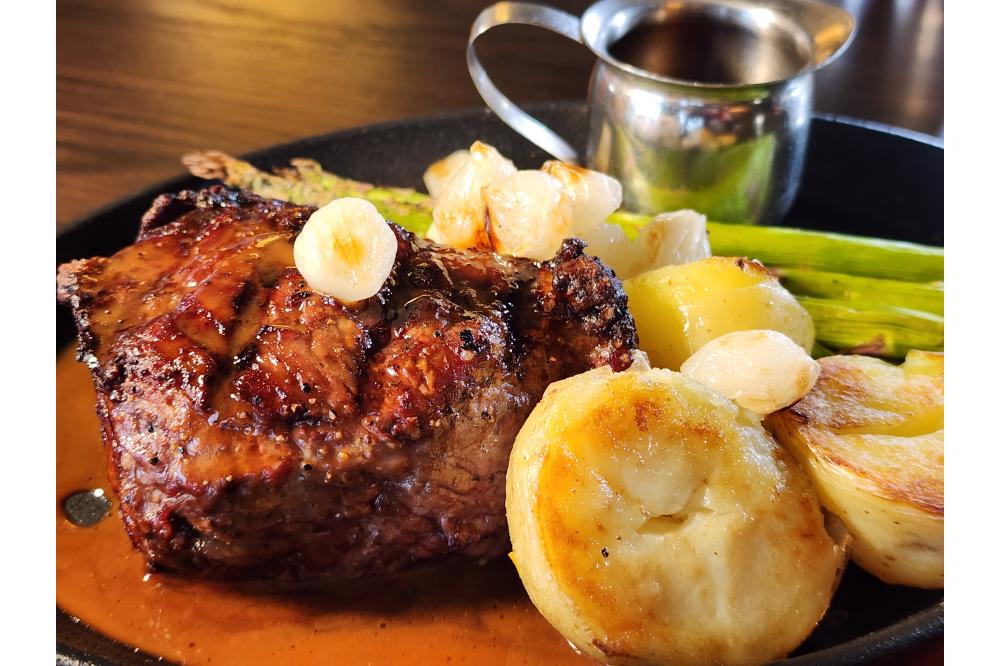 Baseball Cut Steak with Cognac Sauce