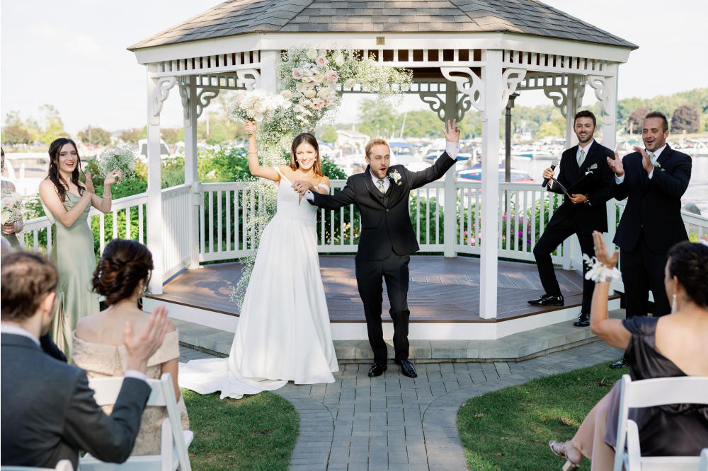 Wedding Ceremony at Harbor Gazebo at The Abbey Resort