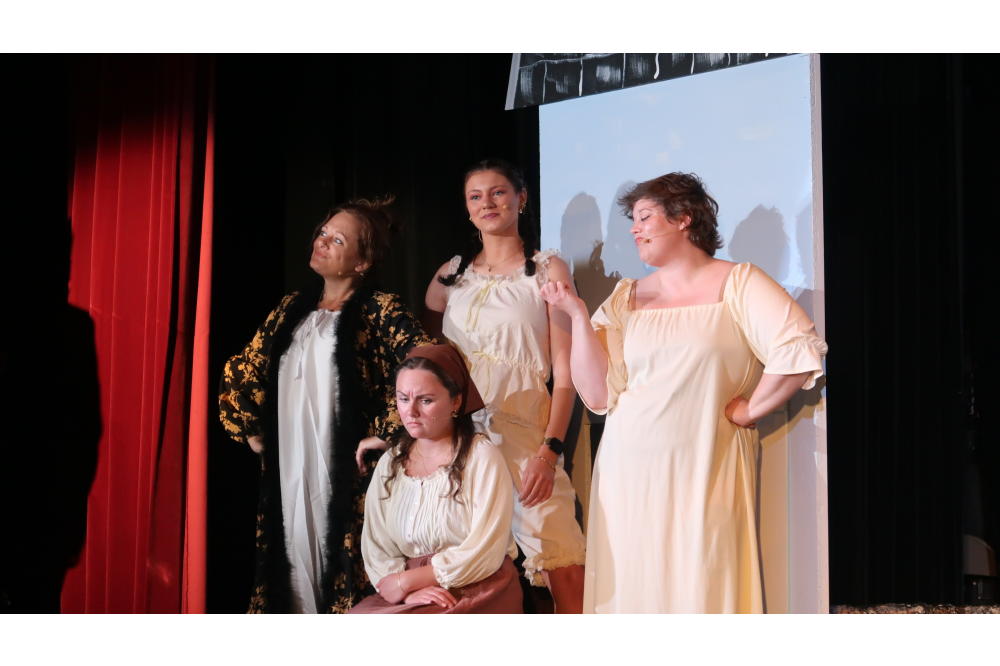 Cinderella with her Evil Stepmother and Step Sisters