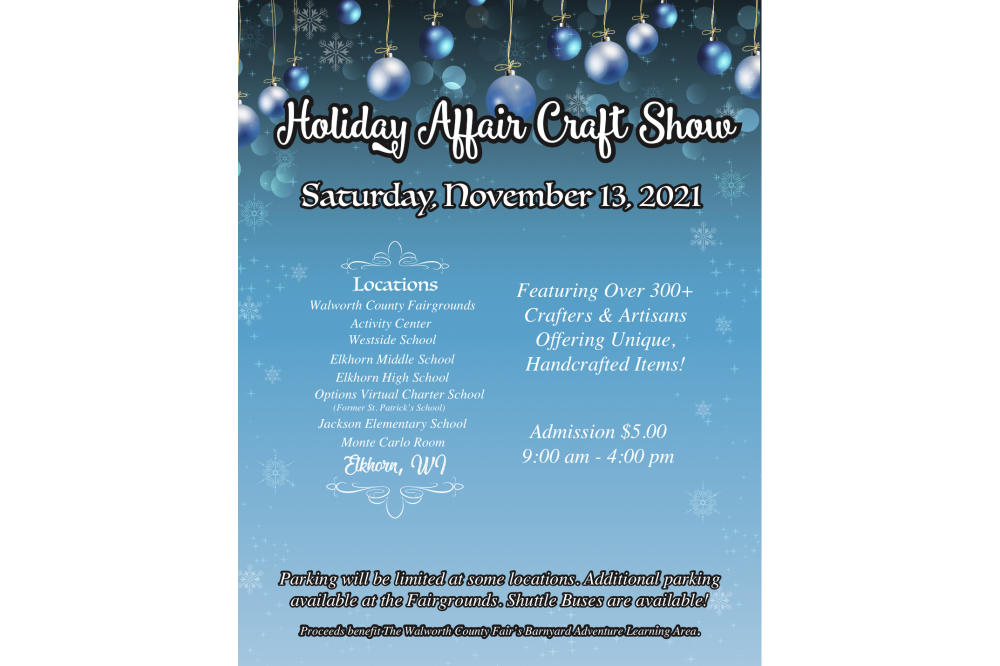 2021 Holiday Affair Craft Show Elkhorn