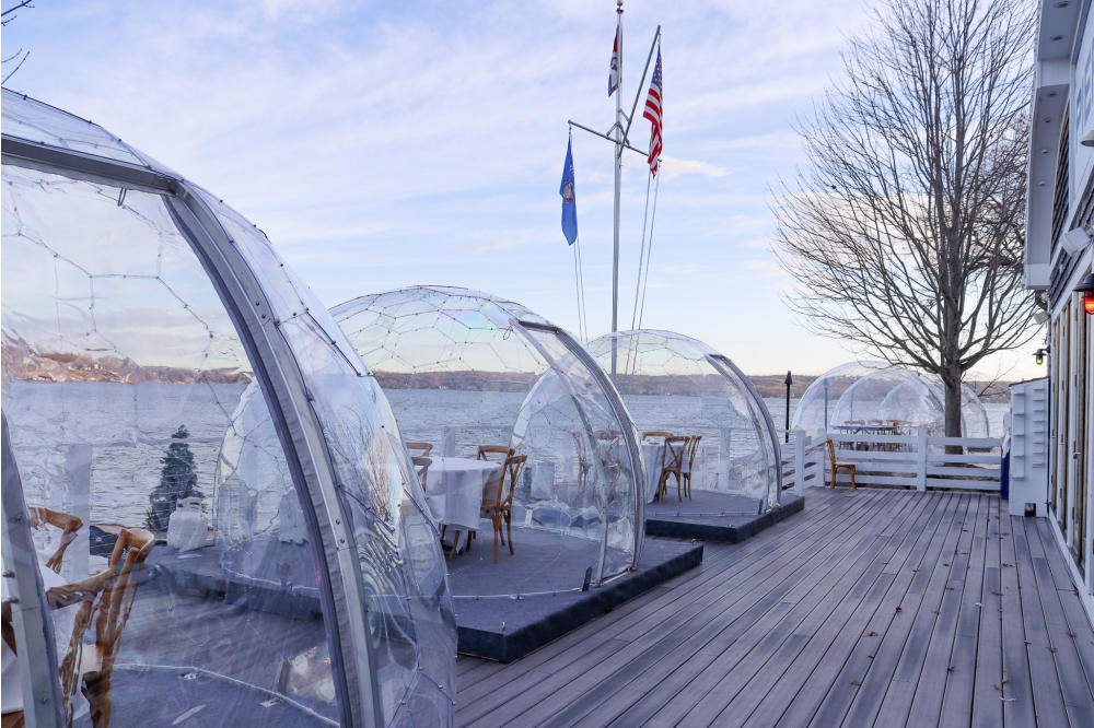 Lakeside Igloo Dining