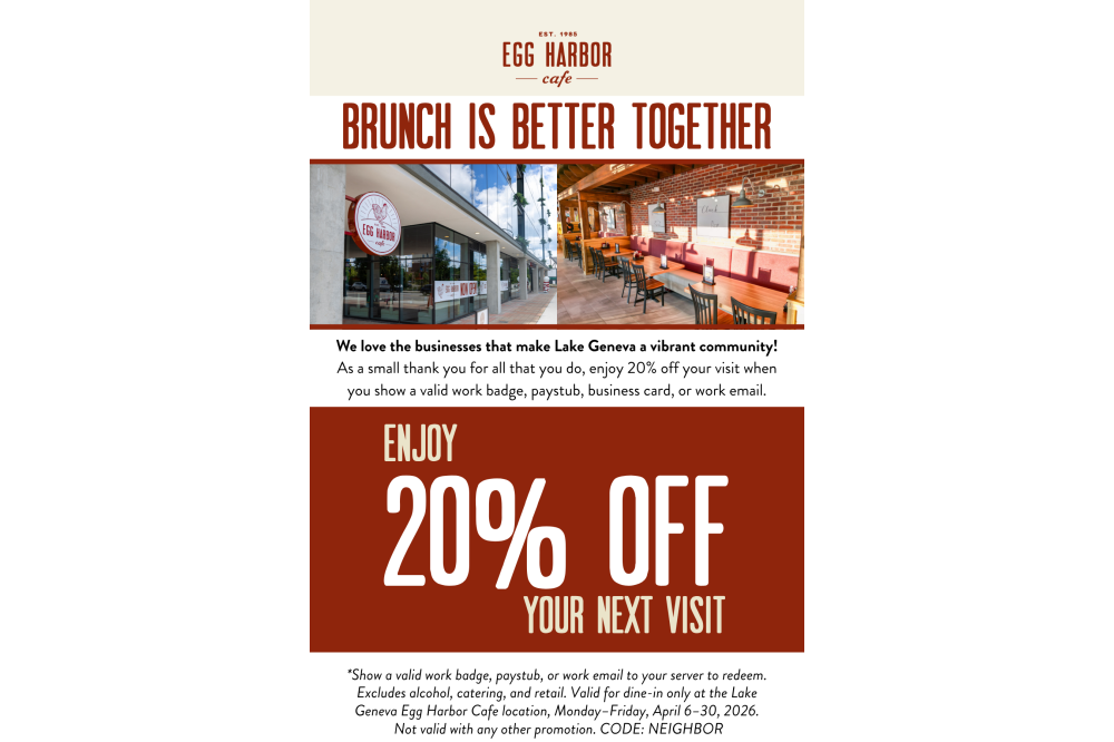 Lake Geneva 20% Off