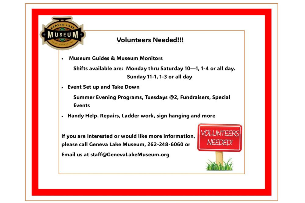 Volunteers Needed
