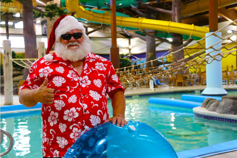 Santa in Waterpark