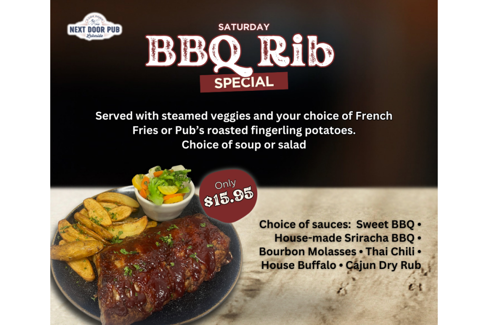 Saturday Rib Special