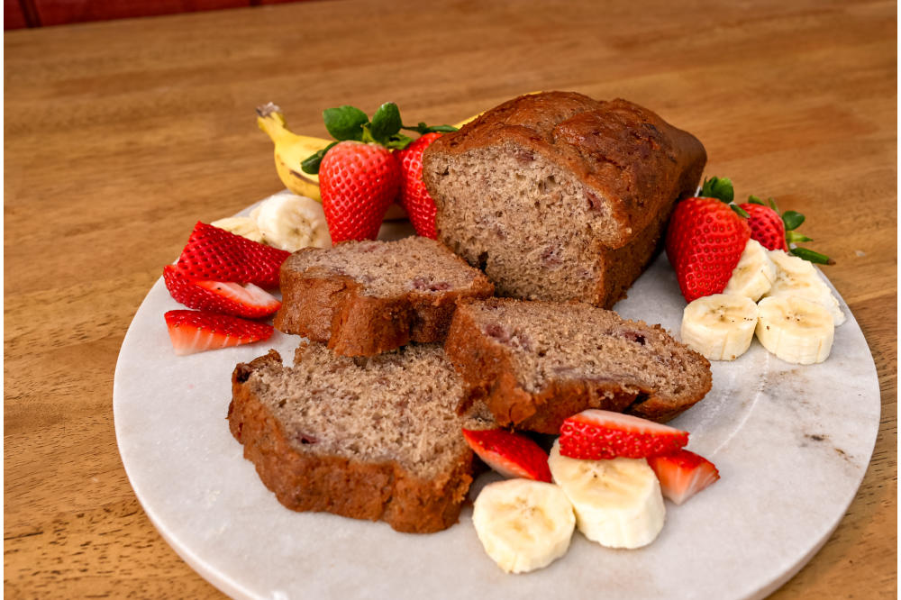 Strawberry Banana Bread
