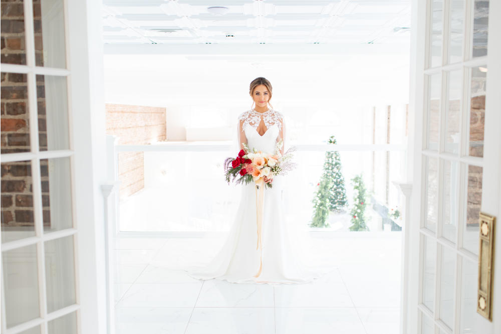 Holiday Bride on the Balcony at The Treasury!