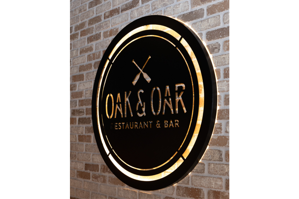 Oak & Oar Sign