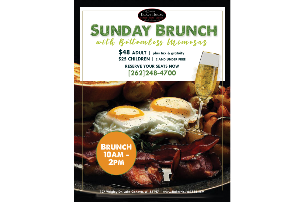Sunday Brunch & Bottomless Mimosas Baker House