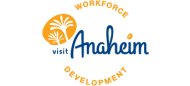 Visit Anaheim Workforce Development Logo Orange