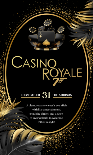 Feiern Sie stilvoll in der Addison's Casino Royale NYE Celebration! ,