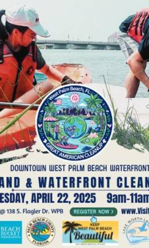 Journée de la Terre - Grand nettoyage américain le long du front de mer du centre-ville de West Palm Beach