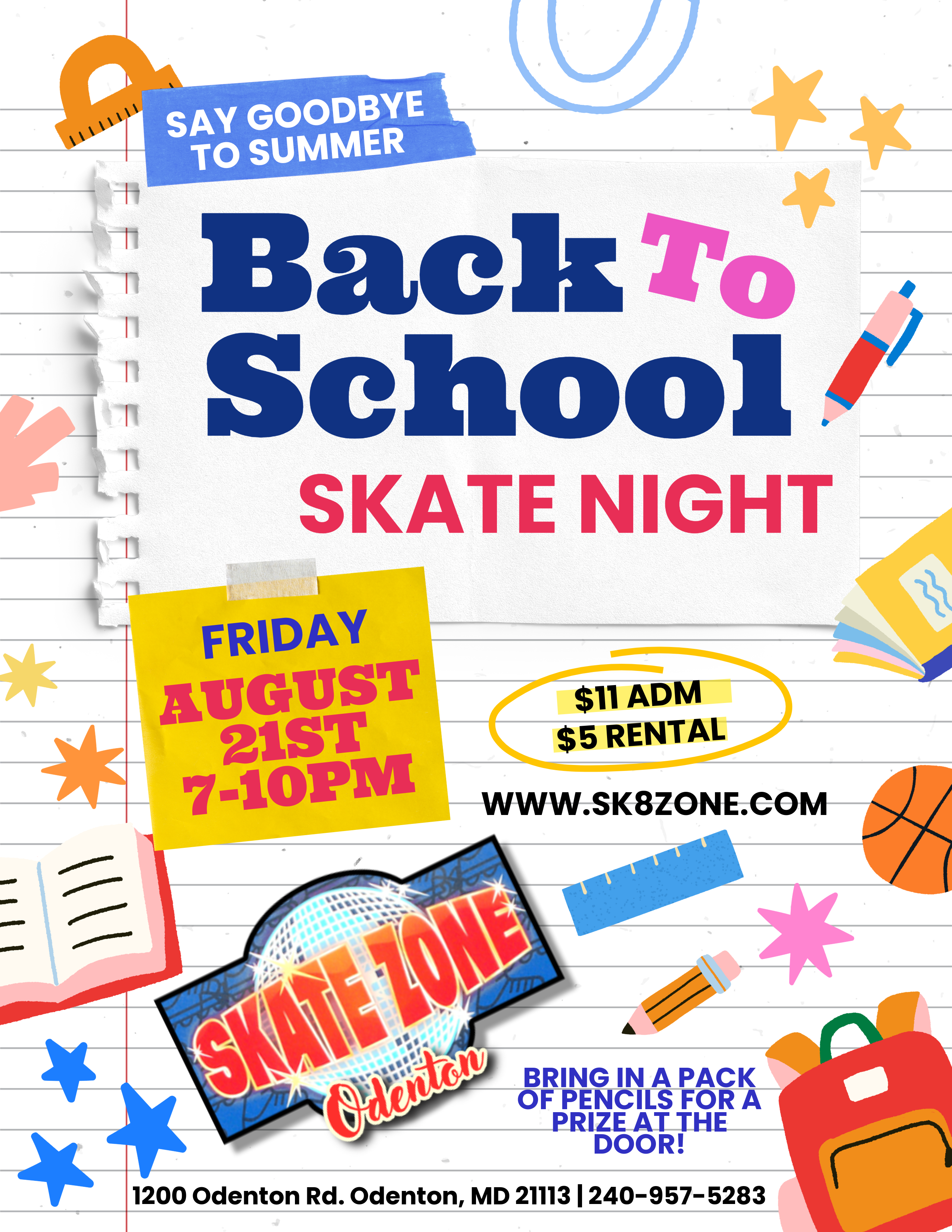 Back to School Skate Night! | Odenton, MD