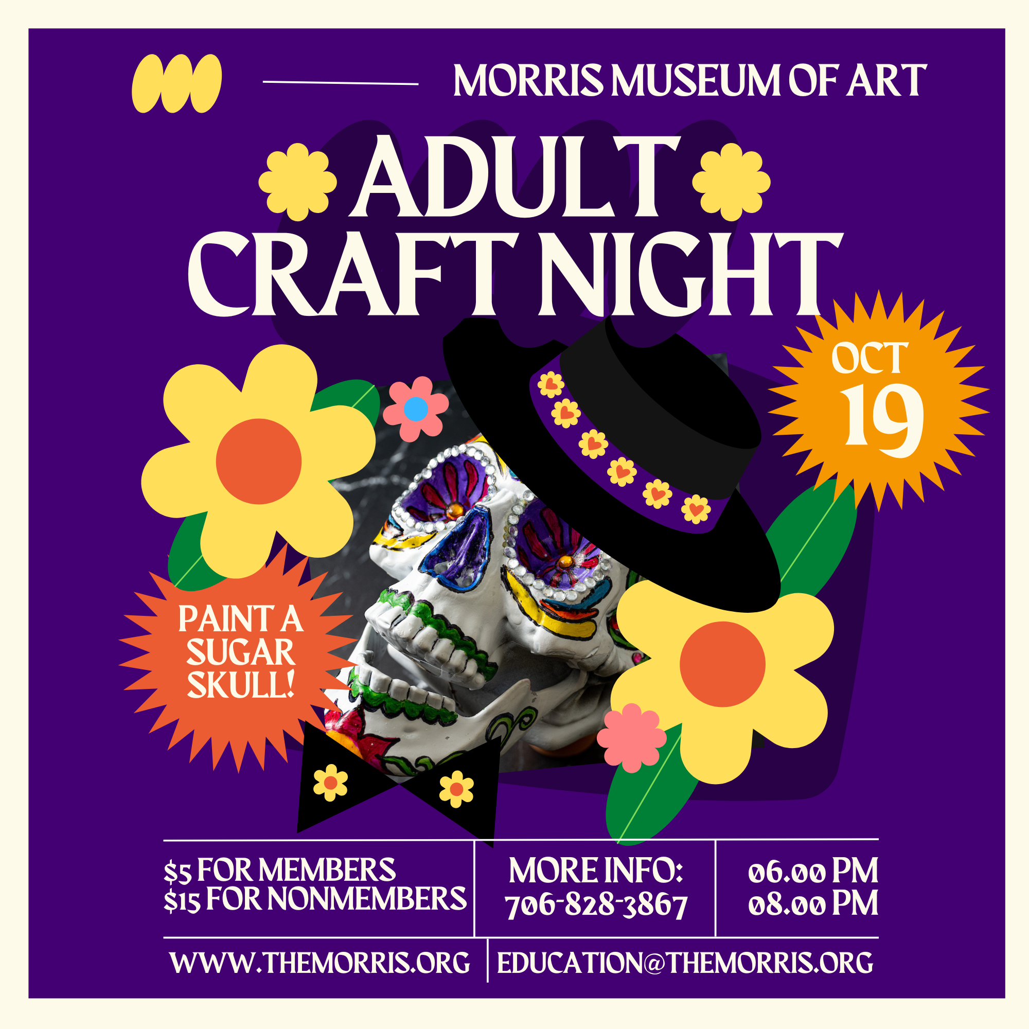 craft night flyer