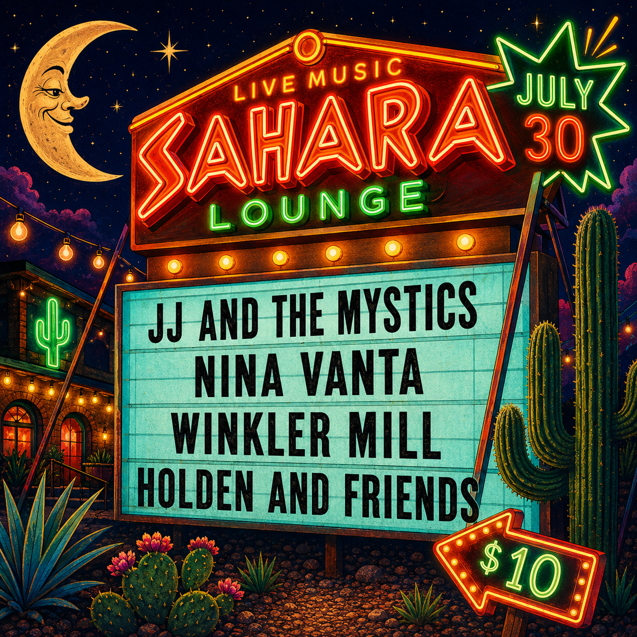 Holden and Friends, Winkler Mill, Nina Vanta, Jimmy and the Mystics