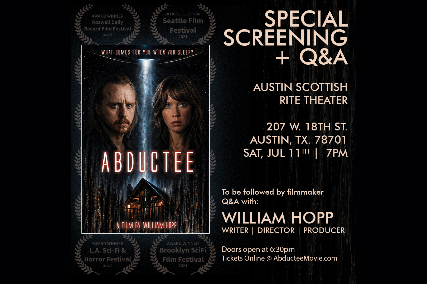 Abductee Movie Screening + Q&A