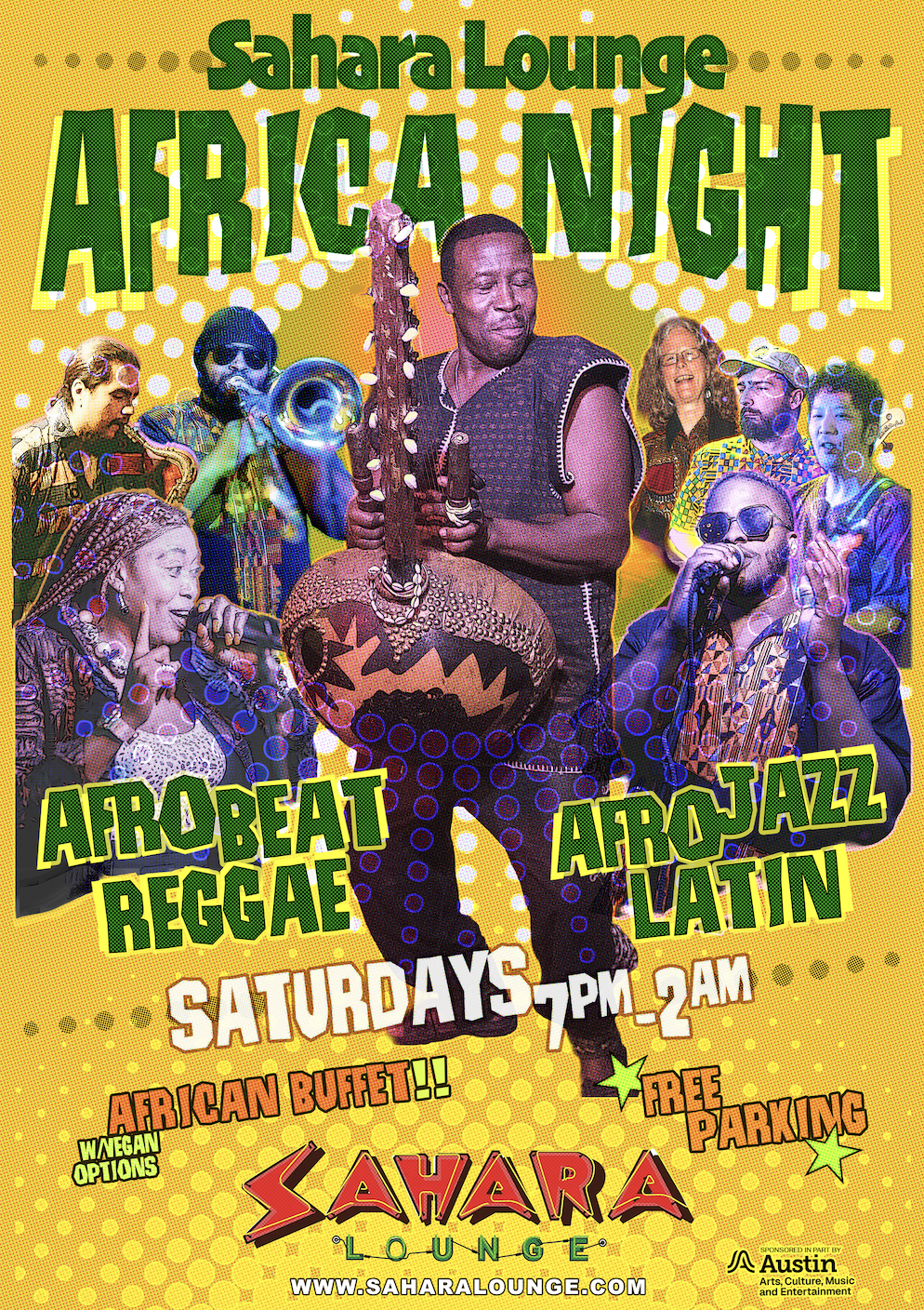 Africa Night with Dem Roots, Afro Jazz & Zoumountchi