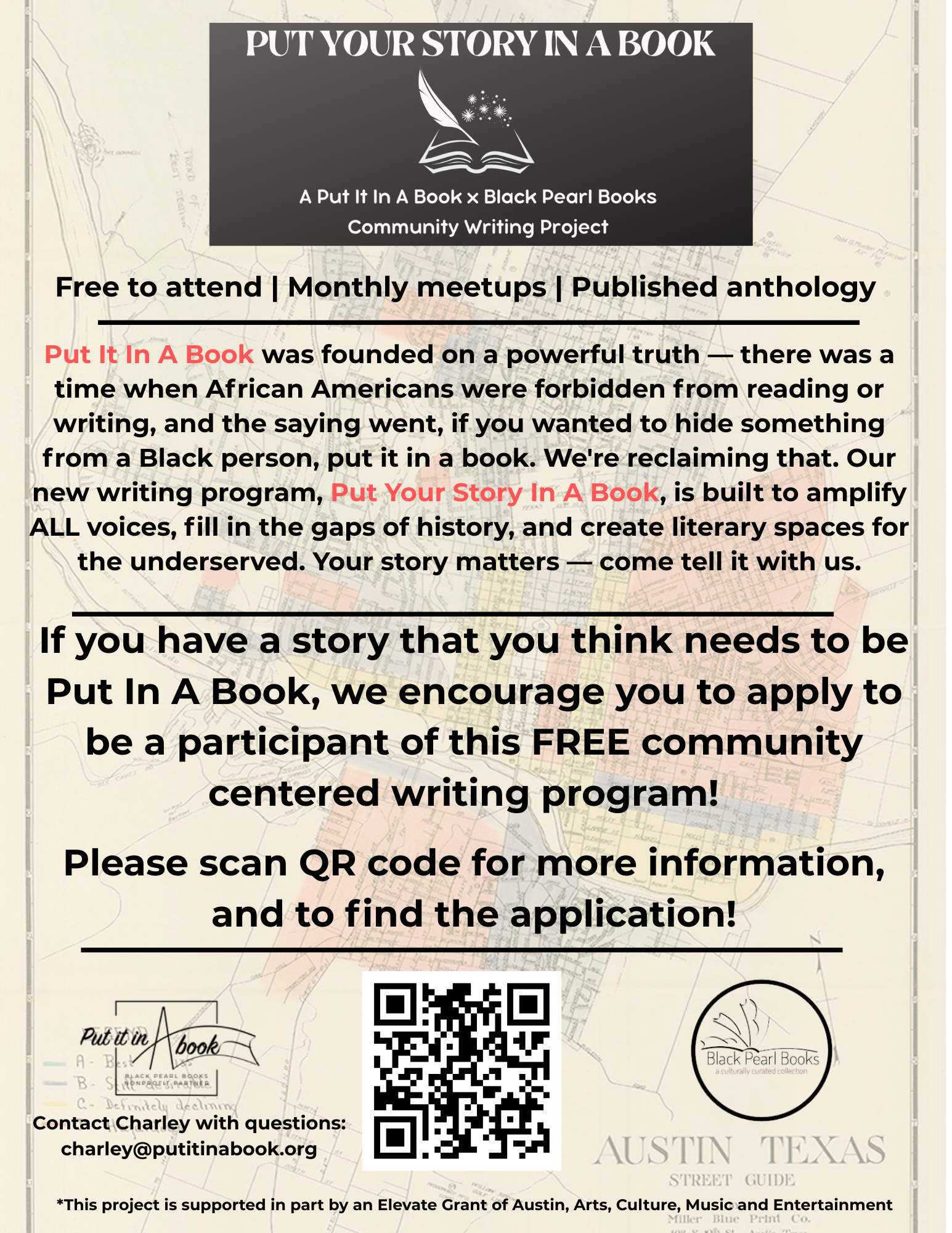 Put Your Story In A Book: A Free Community Writing Program