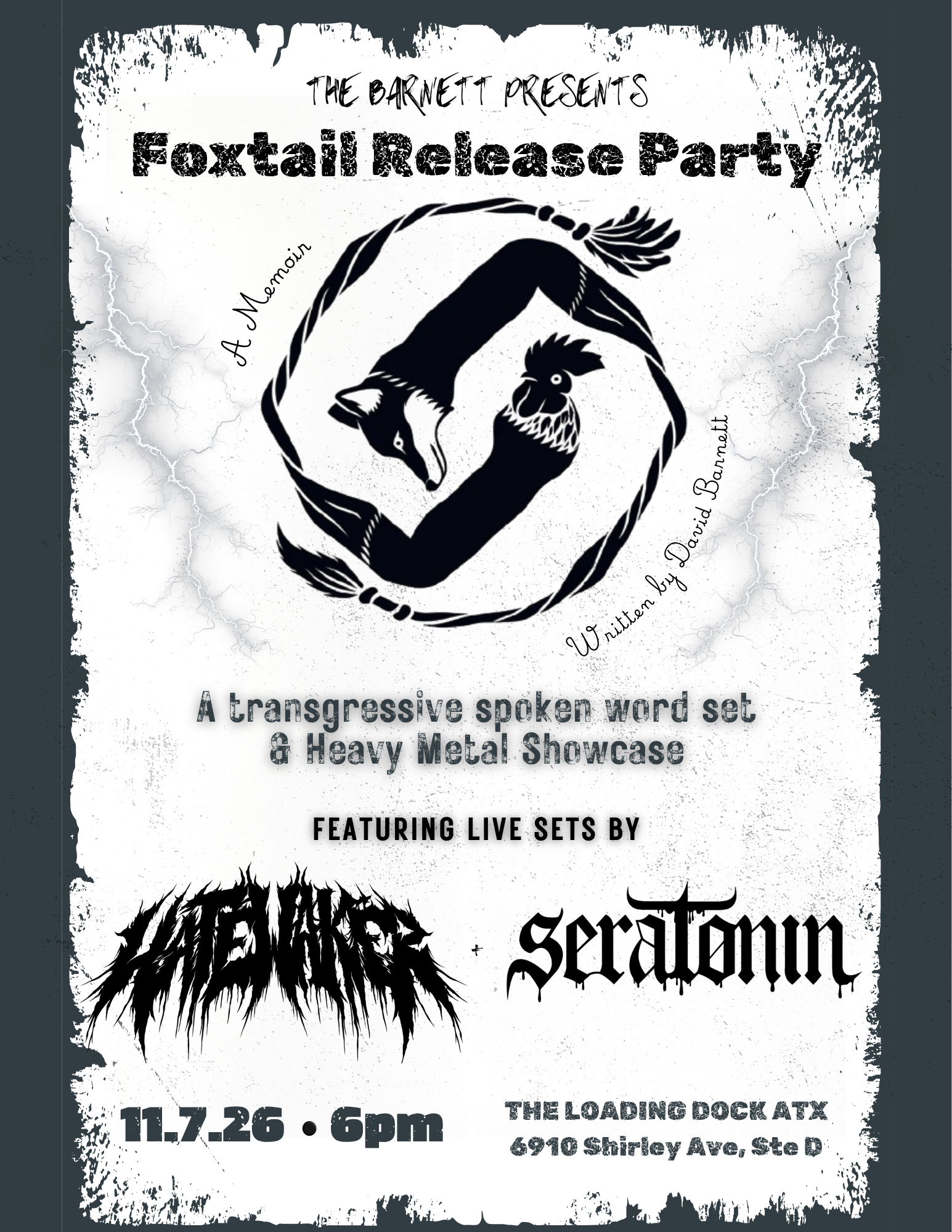 FOXTAIL: Heavy Metal Showcase and Book Launch