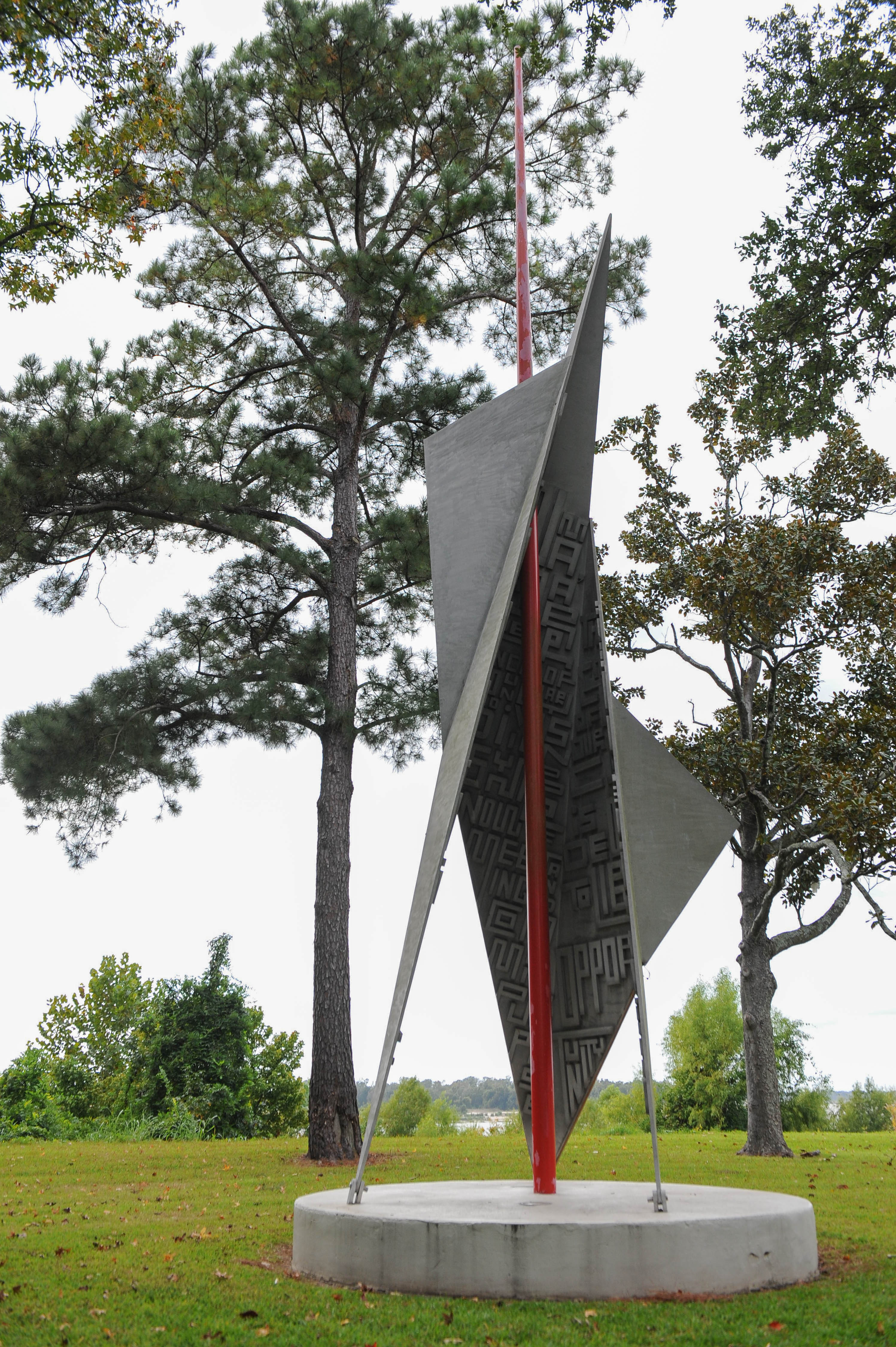 The Red Stick Sculpture