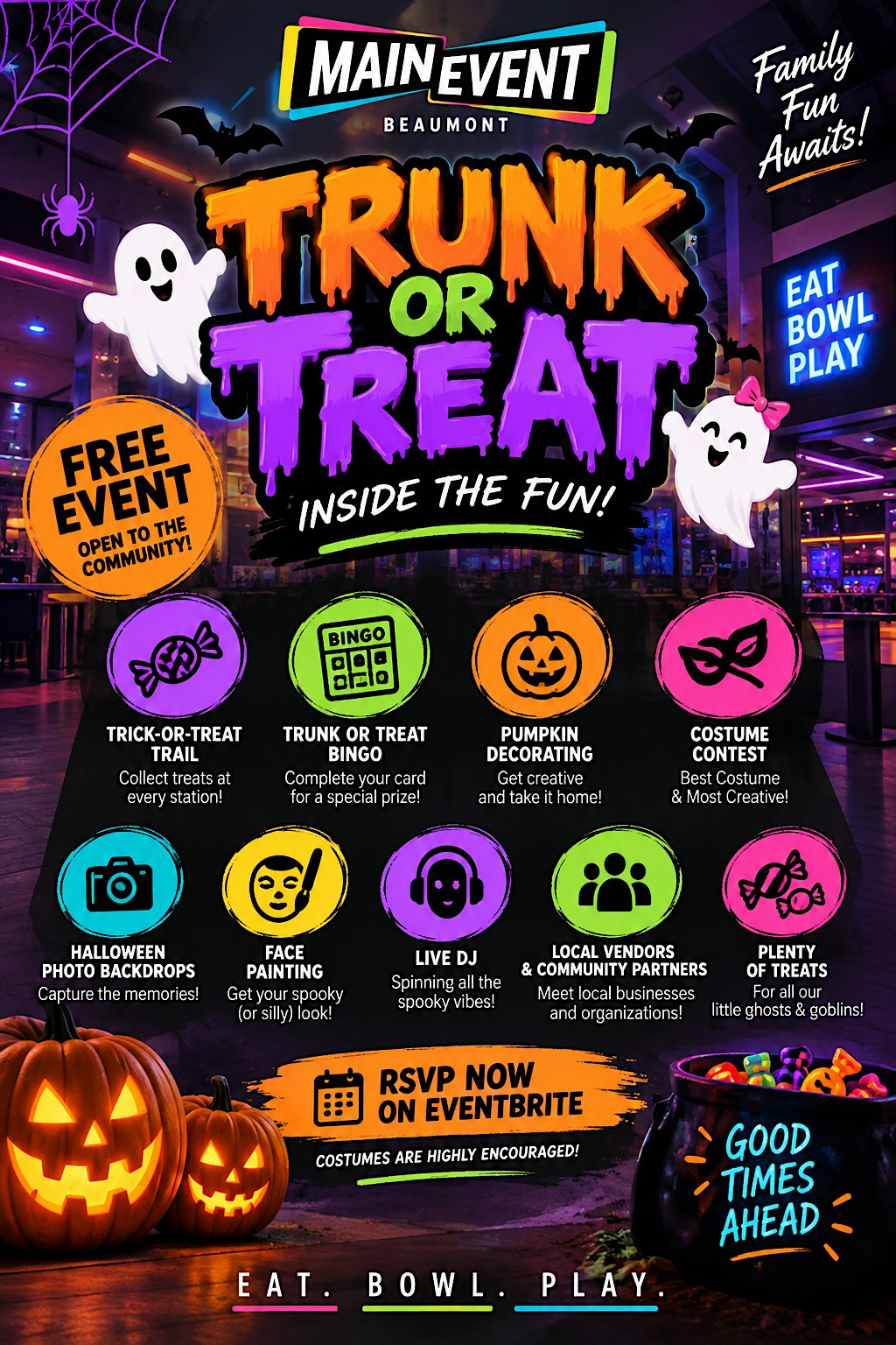 Tricks, Treats & Main Event!