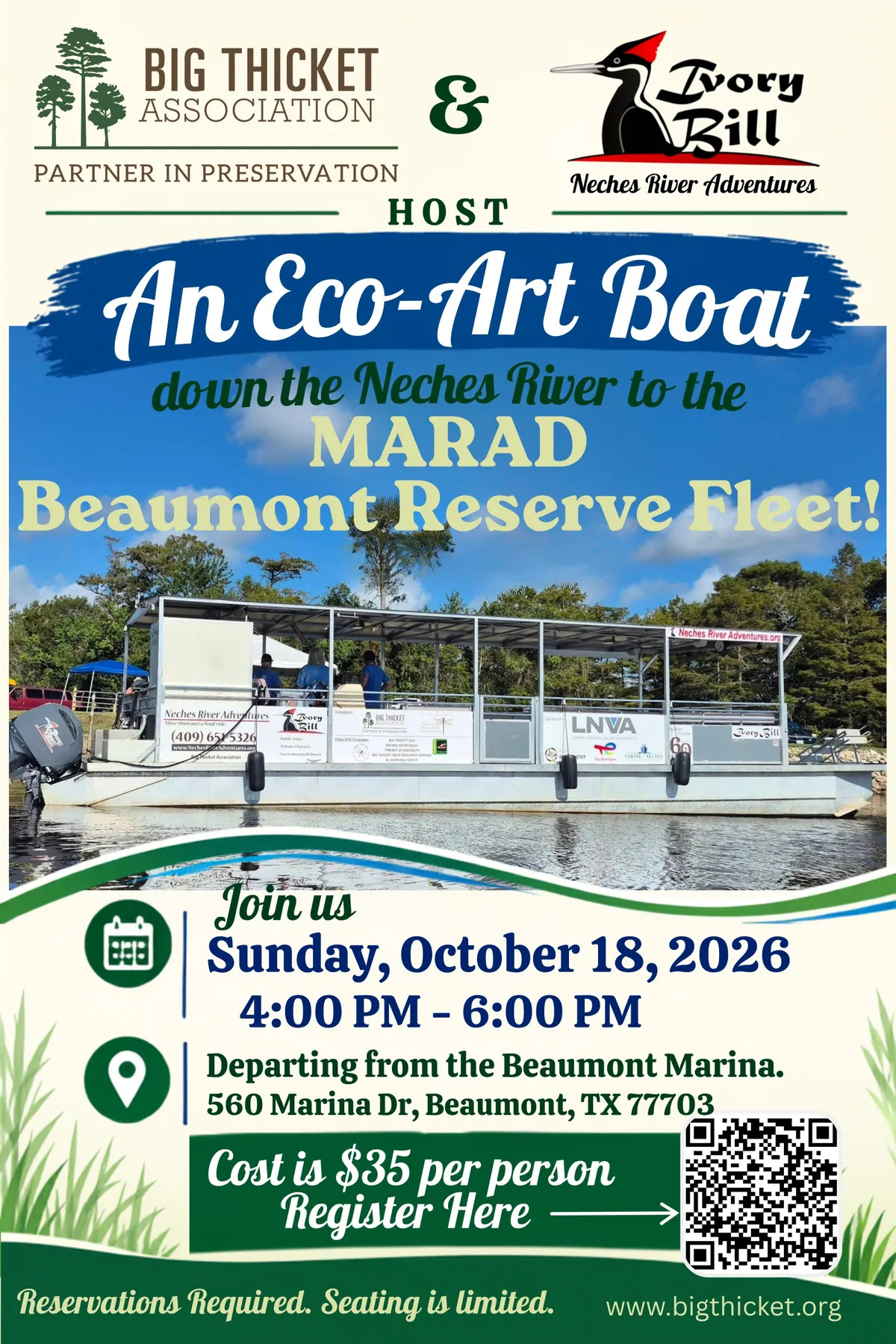 Eco-Art Boat to the MARAD Beaumont Reserve Fleet