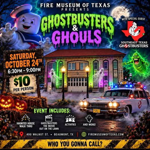 Ghostbusters & Ghouls Haunted Firehouse Bash