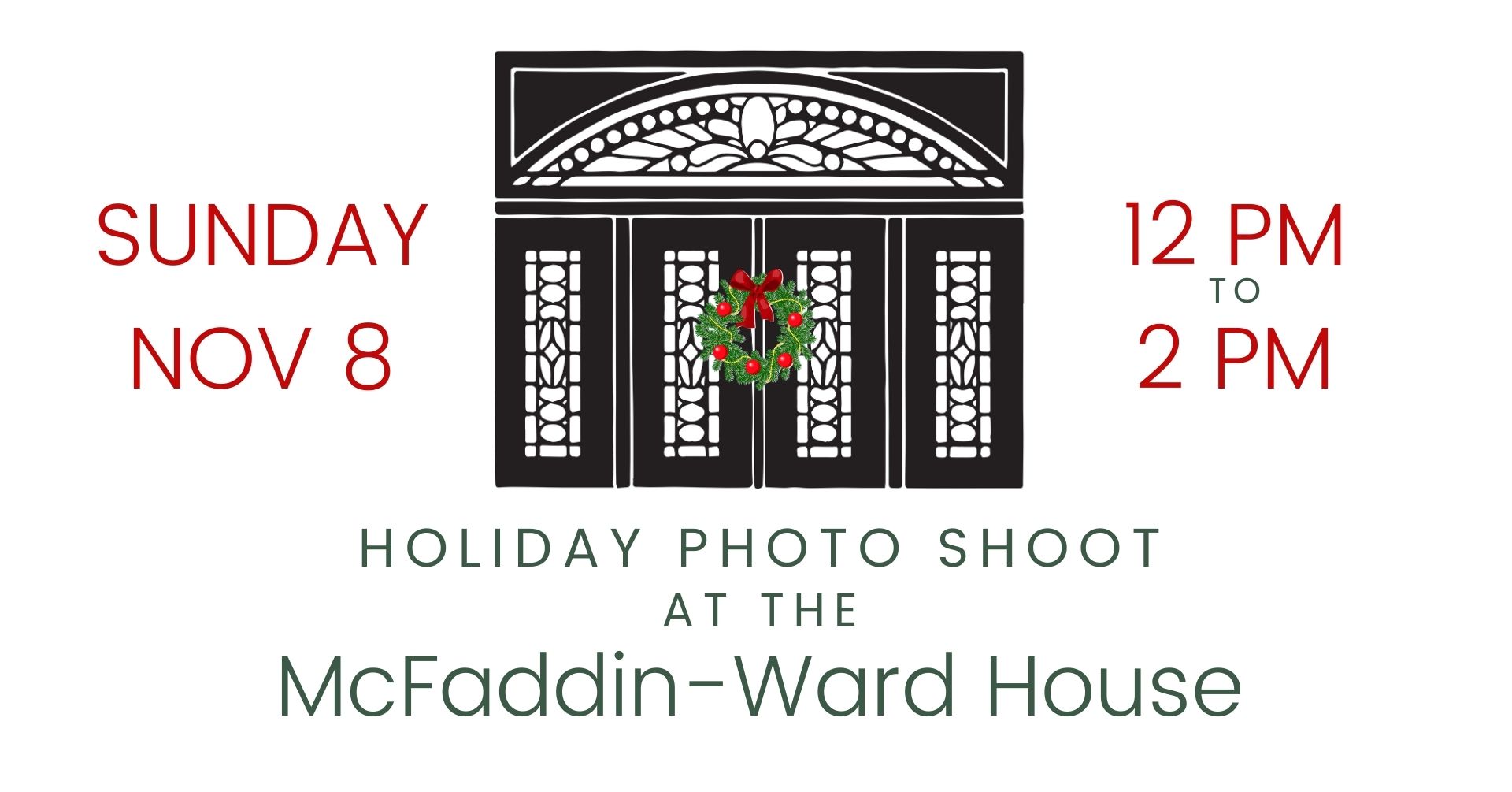 McFaddin-Ward House Holiday Photo Shoot
