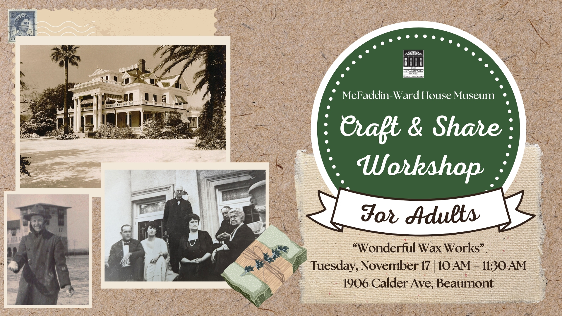 Craft & Share Workshop for Adults – Wonderful Wax Works