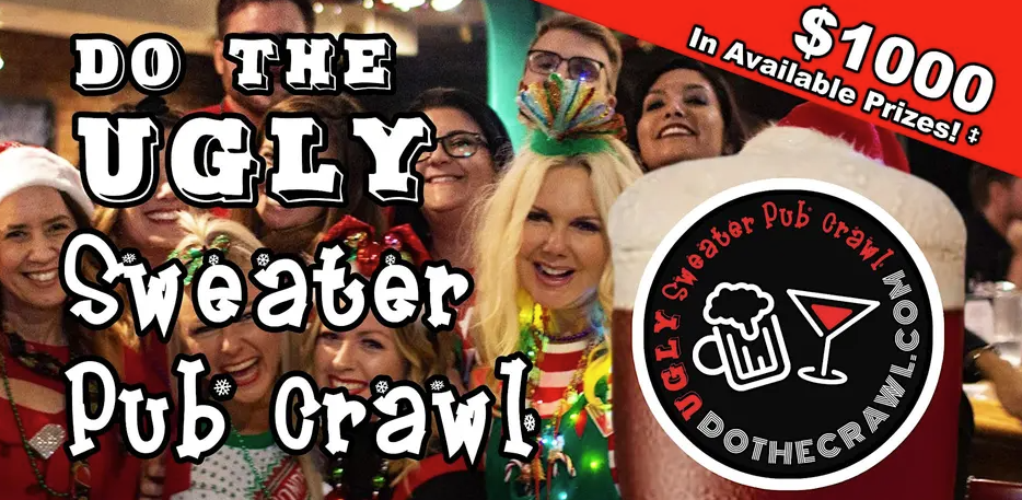 Do The Ugly Sweater Pub Crawl in Beaumont!