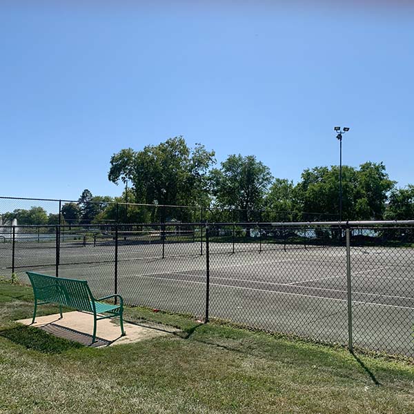 Riverside Park Tennis Courts in Beloit WI
